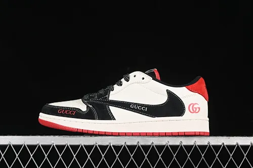 All categories Air Jordan Jordan series basketball shoes Air Jordan 1 Low High-end customized low-top sneakers Travis Scott x Fragment Design x Air Jordan 1 Low OG SP AJ1 Joe 1 Gucci joint-black and red toe low-top cultural casual sneakers XY2688-123